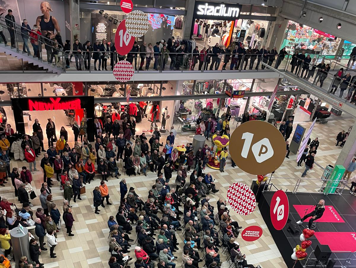 Puuvillan kauppakeskus 10 vuotta: Hullusta ideasta tuli Satakunnan suurin ja monella tunnustuksella palkittu porilaisten olohuone 5 Kauppakeskus Puuvilla Danny